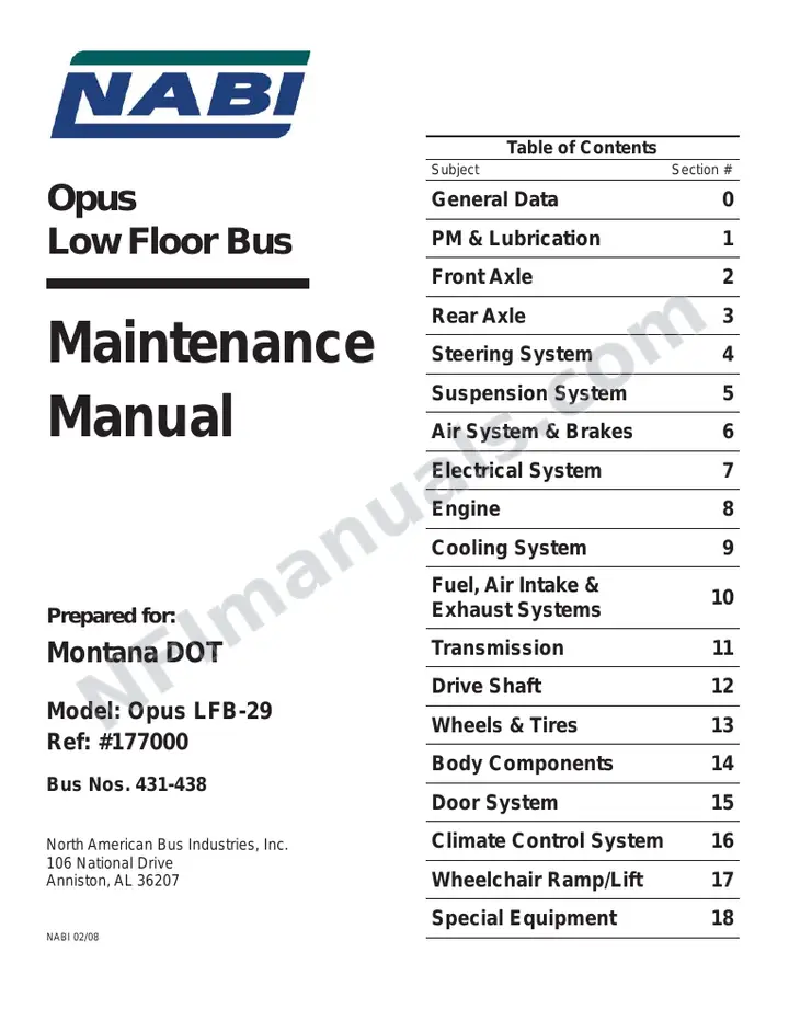 SR9305 (177000) Service Manual, Montana first-page preview