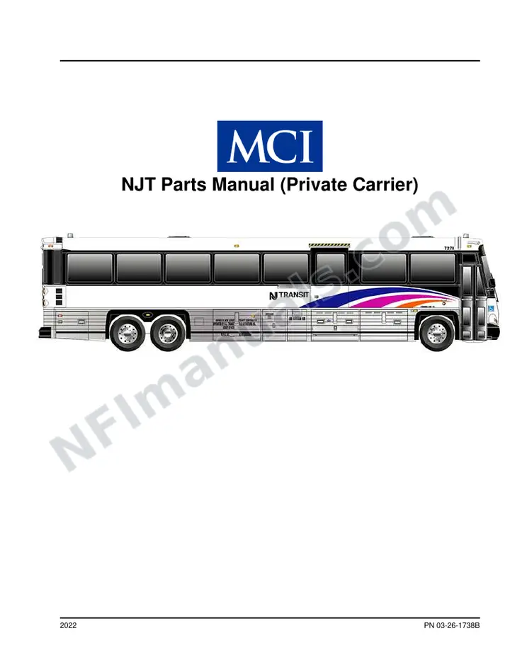 D4500 NJT - Private Parts Manual, 2022 for Units 14227-16595 first-page preview