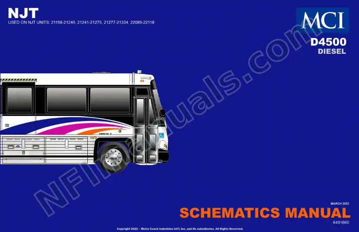 D4500 New Jersey Transit 6491660 Schematics, 2022 for Unit 16241 first-page preview