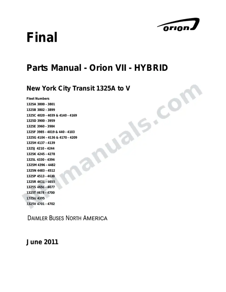 NYCTA 1325AtoV Revised_April 2011.book first-page preview