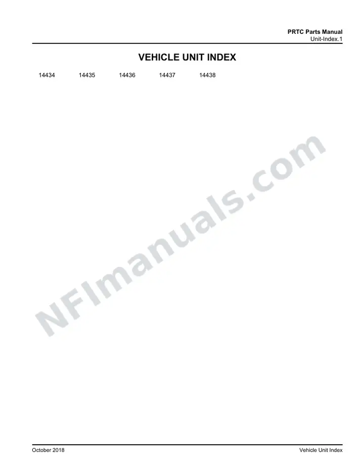 D4500 PRTC Parts Manual 03 26 1667, Effective with VIN Units 14434 14438 first-page preview