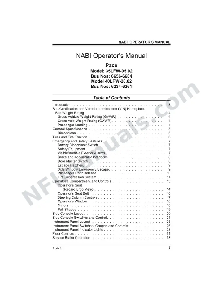 SR9085/SR9086 (107000/108000) Operator’s Manual, Pace first-page preview