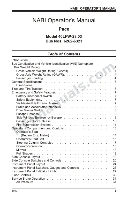SR9094 (118000) Operator’s Manual, Pace first-page preview