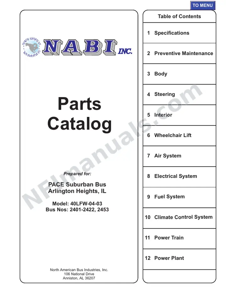 SR9022 (31000) Parts Manual, PACE Chicago first-page preview