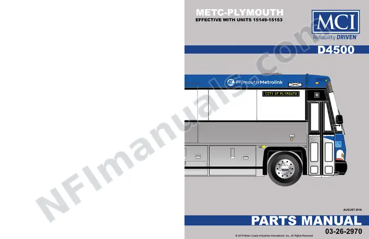 D4500 Plymouth Transit Parts Manual 03 26 2970, Effective with VIN Units 15149 15153 first-page preview