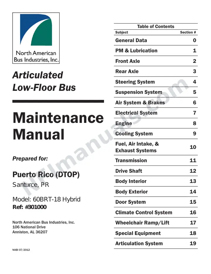 SR9258 (310000) Service Manual, Puerto Rico first-page preview