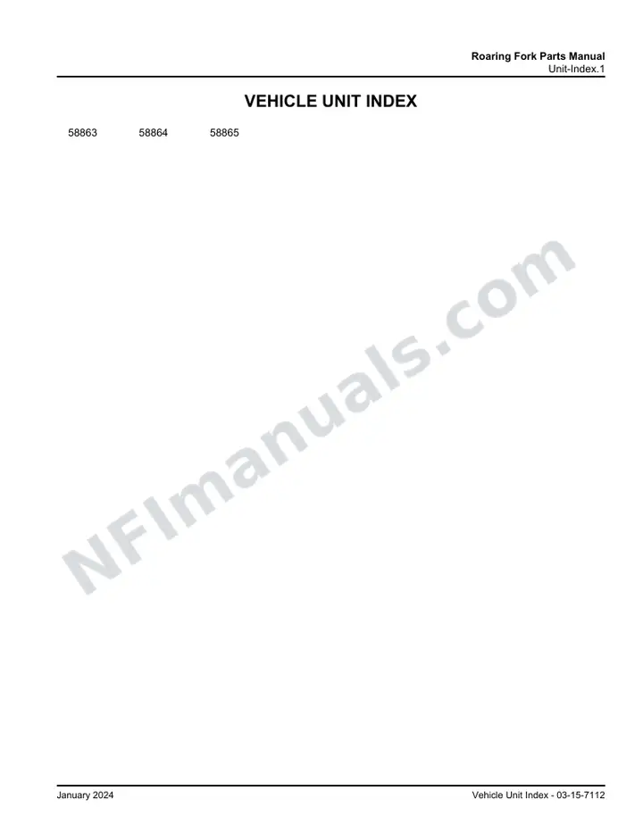 D4500 RFTA Aspen Parts Manual 03 15 7112, Effective with VIN Units 58863 58865 first-page preview