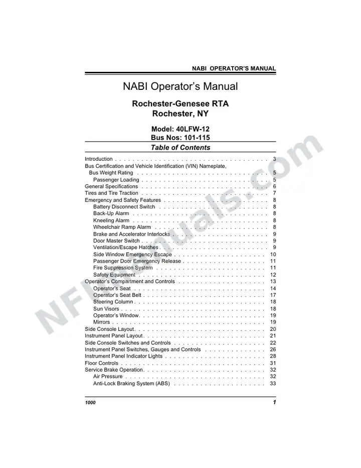 SR9046 (60000) Operator’s Manual, Rochester first-page preview