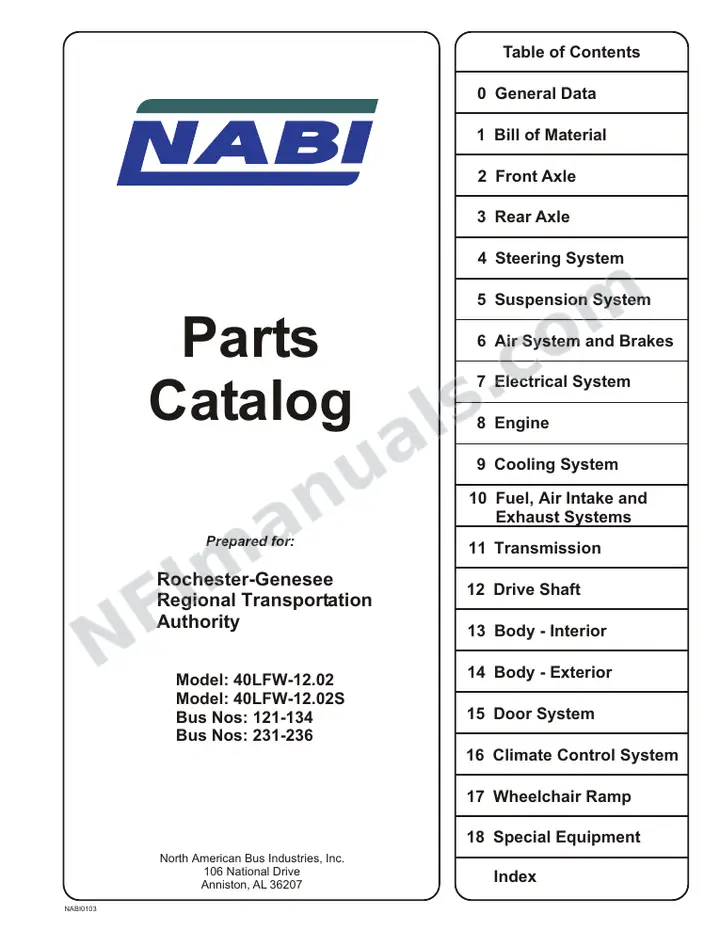 SR9046 (74000_88000) Parts Manual, Rochester first-page preview