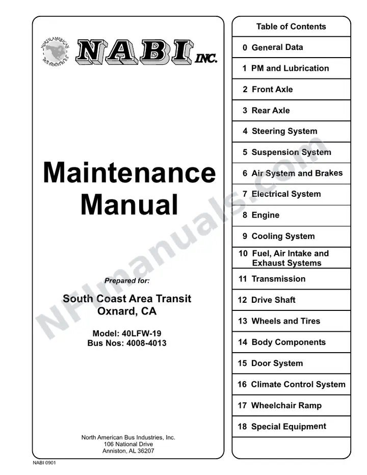 SR9053 (68000) Service Manual, SCAT Oxnard first-page preview