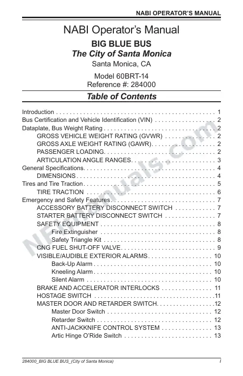 SR9232 (284000) Operator’s Manual, Santa Monica first-page preview