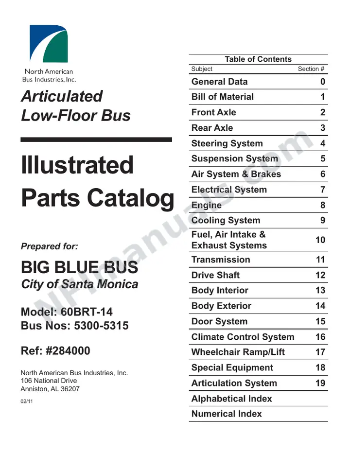 SR9232 (284000) Parts Manual, Santa Monica first-page preview