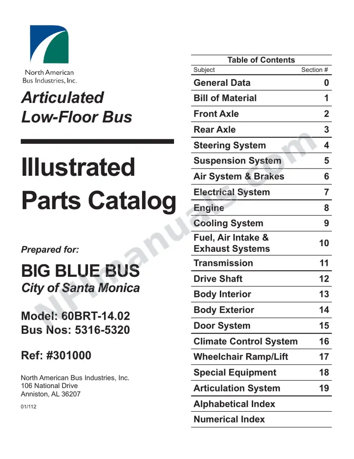 SR9248 (301000) Parts Manual, Santa Monica first-page preview