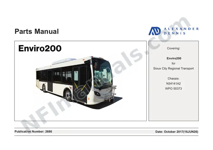 2686 Enviro 200 Parts - Sioux City_Copy of 2483 Enviro 200 Parts - 30 ft. New Flyer.qxd first-page preview