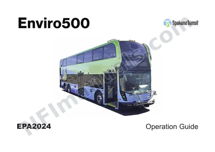 ADL Enviro500 Manual Package - Spokane Transit included manual preview