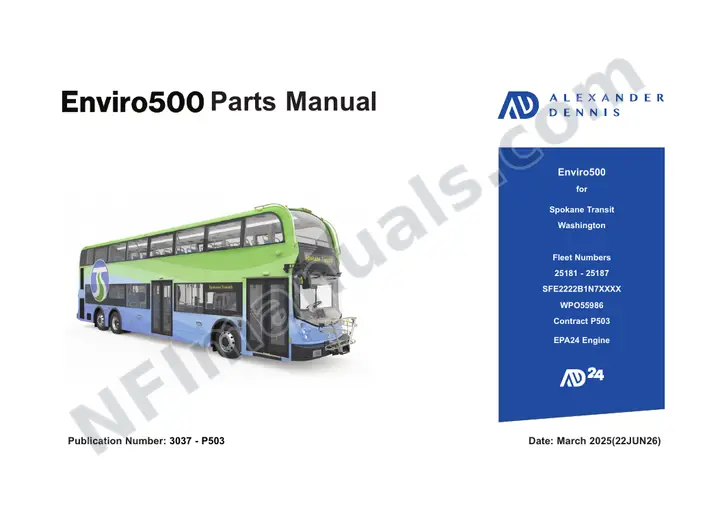 3037 Enviro500 Parts first-page preview