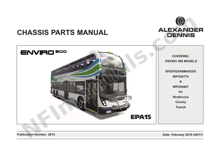 Strathcona County, 2614 Chassis Parts Manual first-page preview