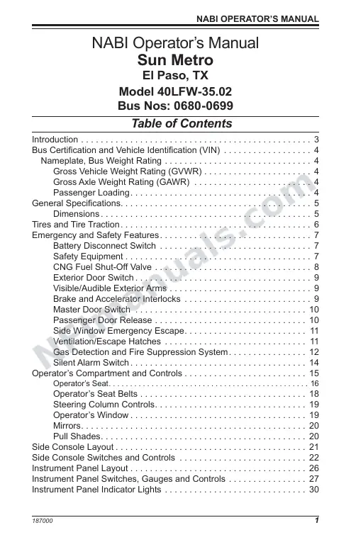 SR9145 (187000) Operator’s Manual, Sun Metro first-page preview