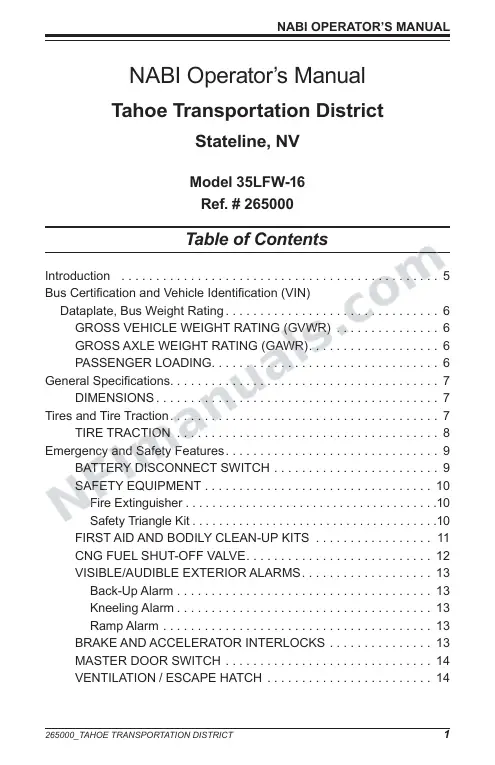 SR9214 (265000) Operator’s Manual, Tahoe Diesel first-page preview