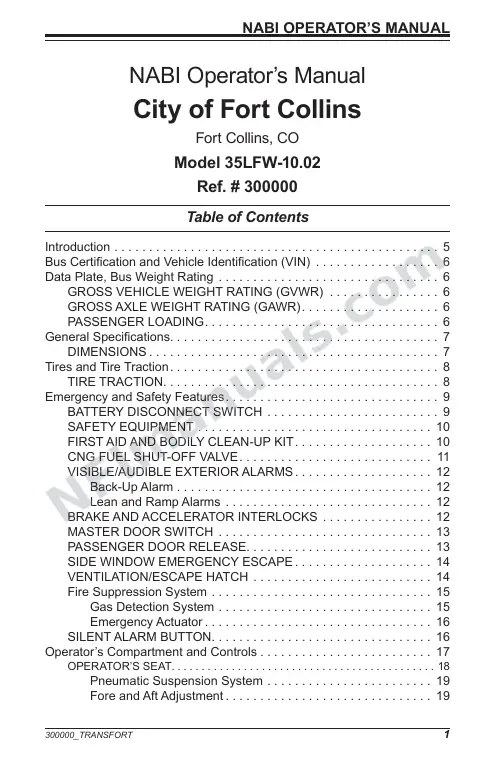 SR9247 (300000) Operator’s Manual, Transfort first-page preview