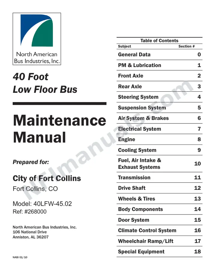 SR9217 (268000) Service Manual, Transfort first-page preview