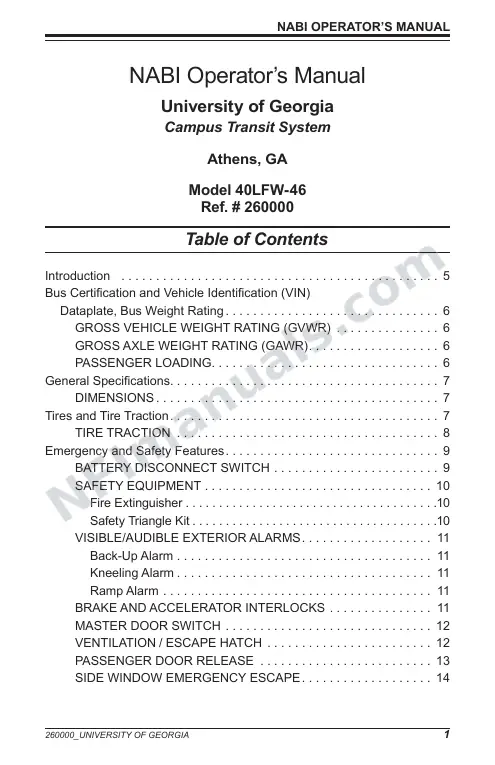 SR9210 (260000) Operator’s Manual, University of GA first-page preview