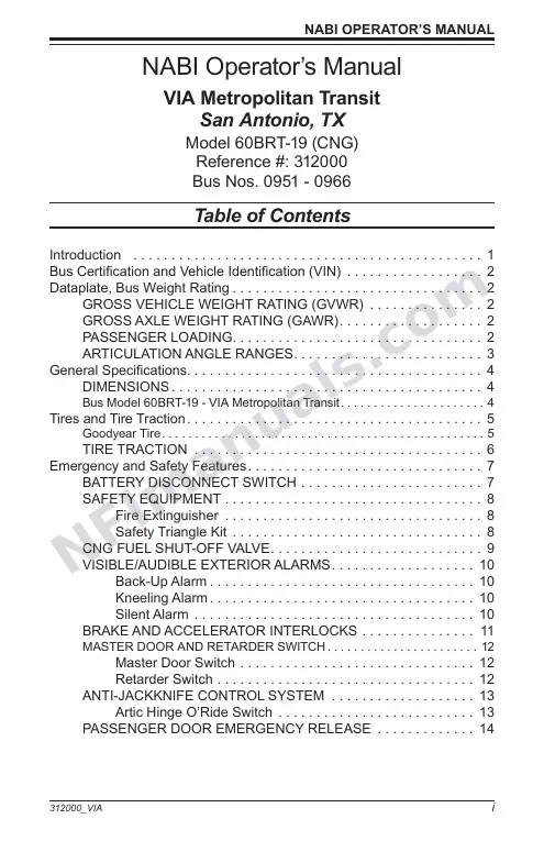 SR9261 (312000) Operator’s Manual, VIA San Antonio first-page preview