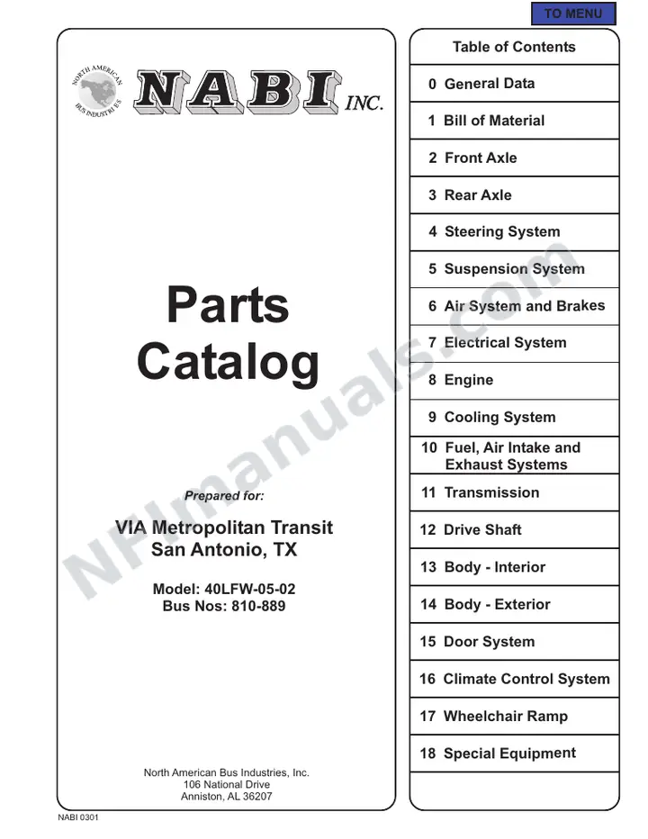 SR9034 (44000) Parts Manual, San Antonio (VIA) first-page preview
