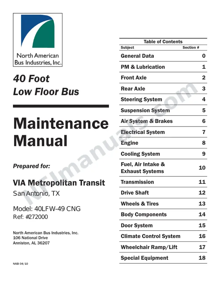 SR9221 (272000) Service Manual, VIA San Antonio first-page preview