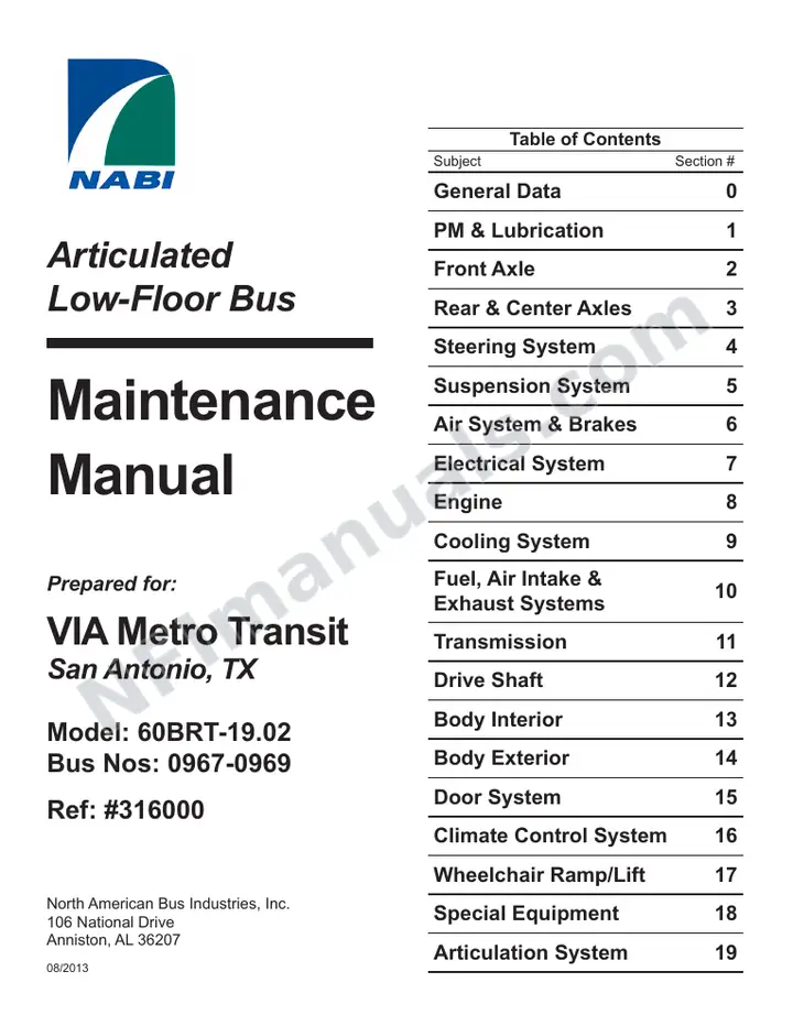 SR9265 (316000) Service Manual, VIA San Antonio first-page preview