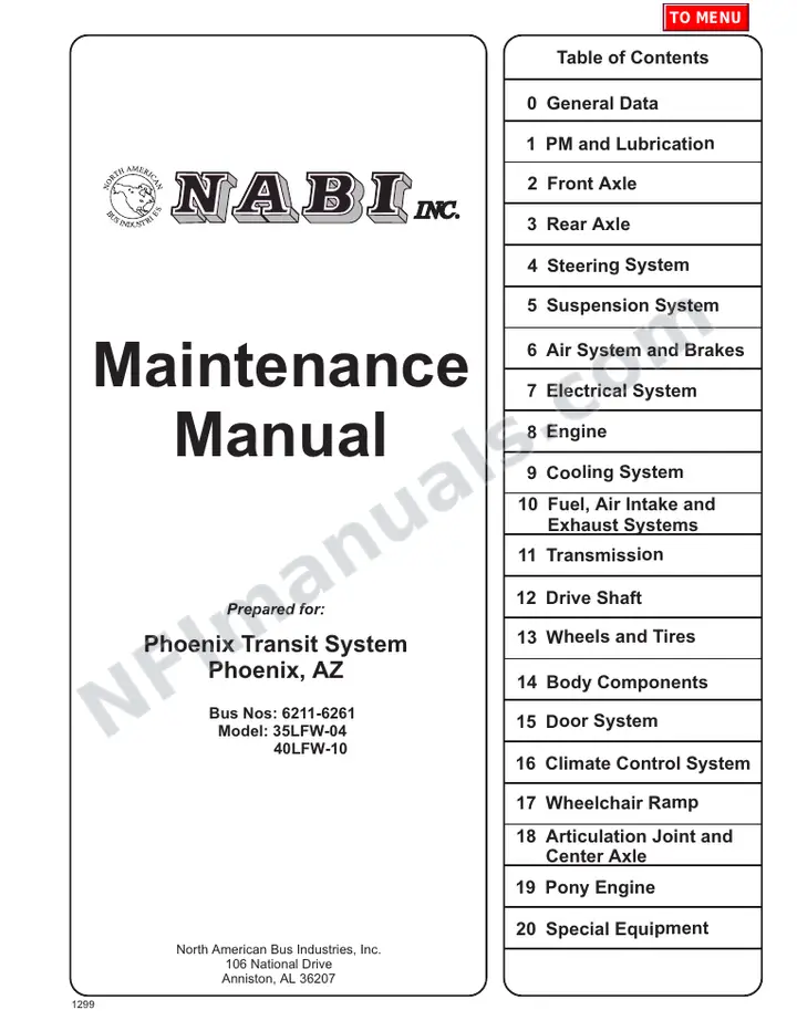 SR9039 (51000) Service Manual, Valley Metro Phoenix first-page preview