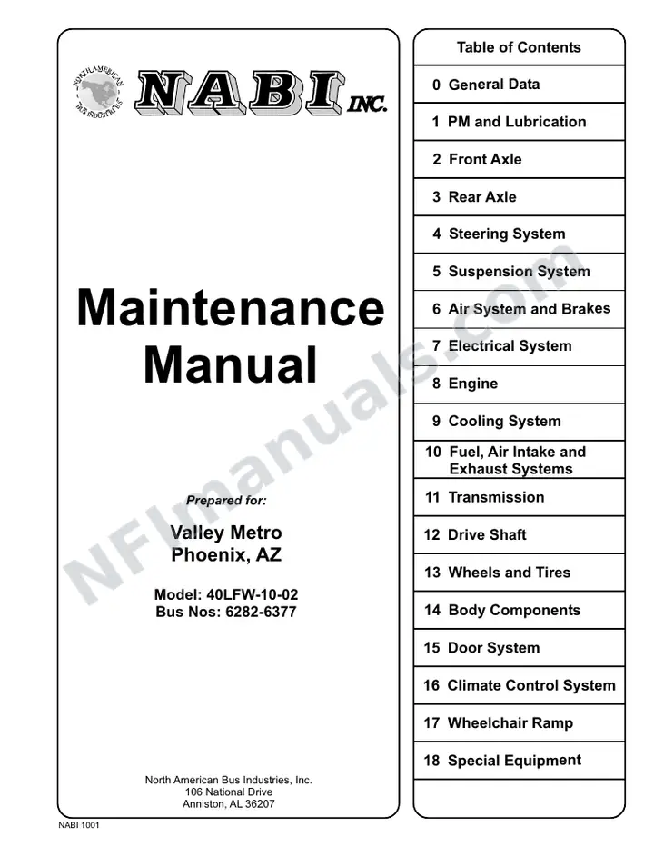 SR9061 (78000) Service Manual, Valley Metro Phoenix first-page preview