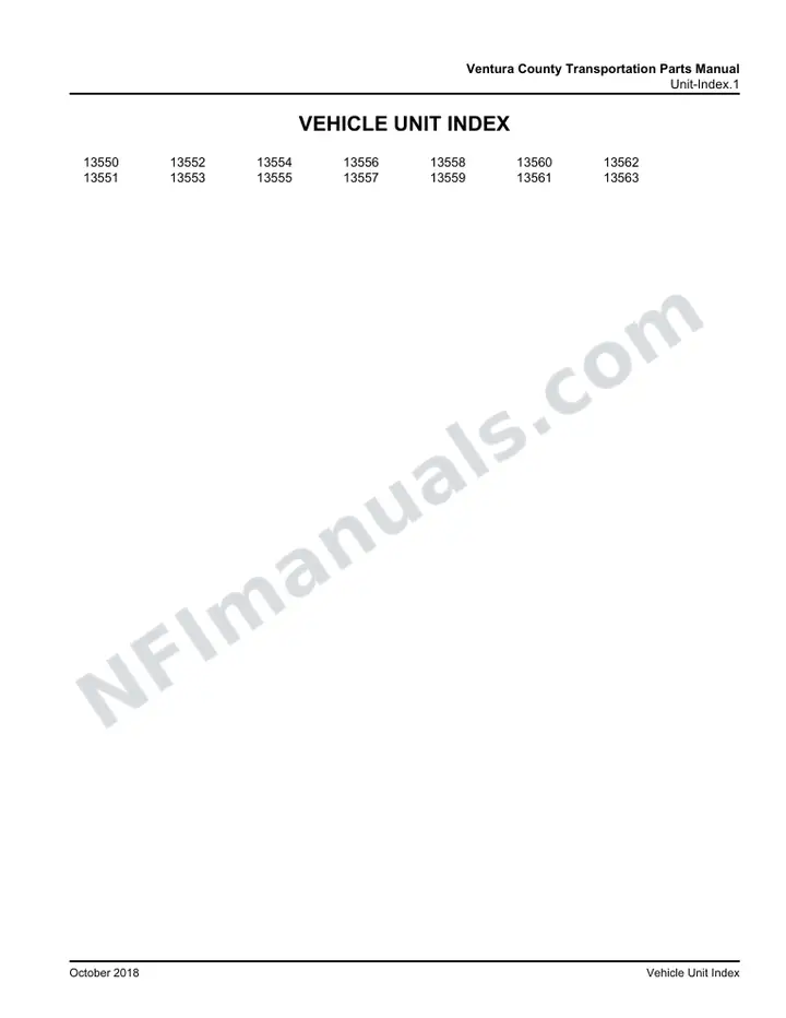D4500 Ventura County Transportation Parts Manual 03 26 0946, Effective with VIN Units 13550 13563 first-page preview