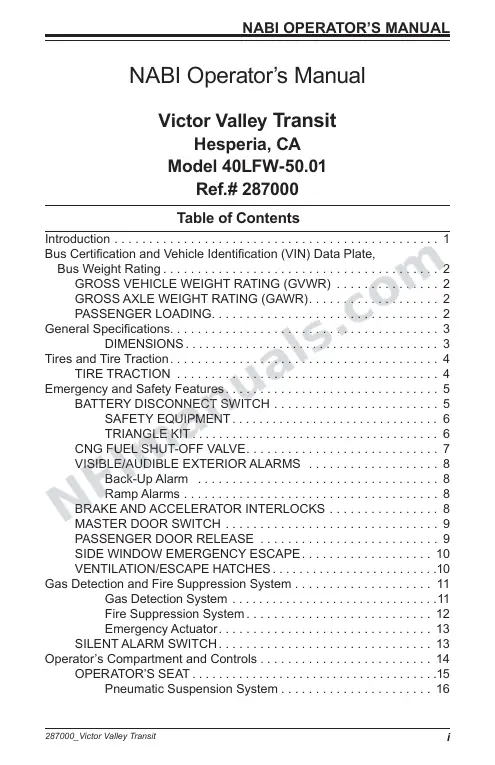 SR9235 (287000) Operator’s Manual, Victor Valley first-page preview